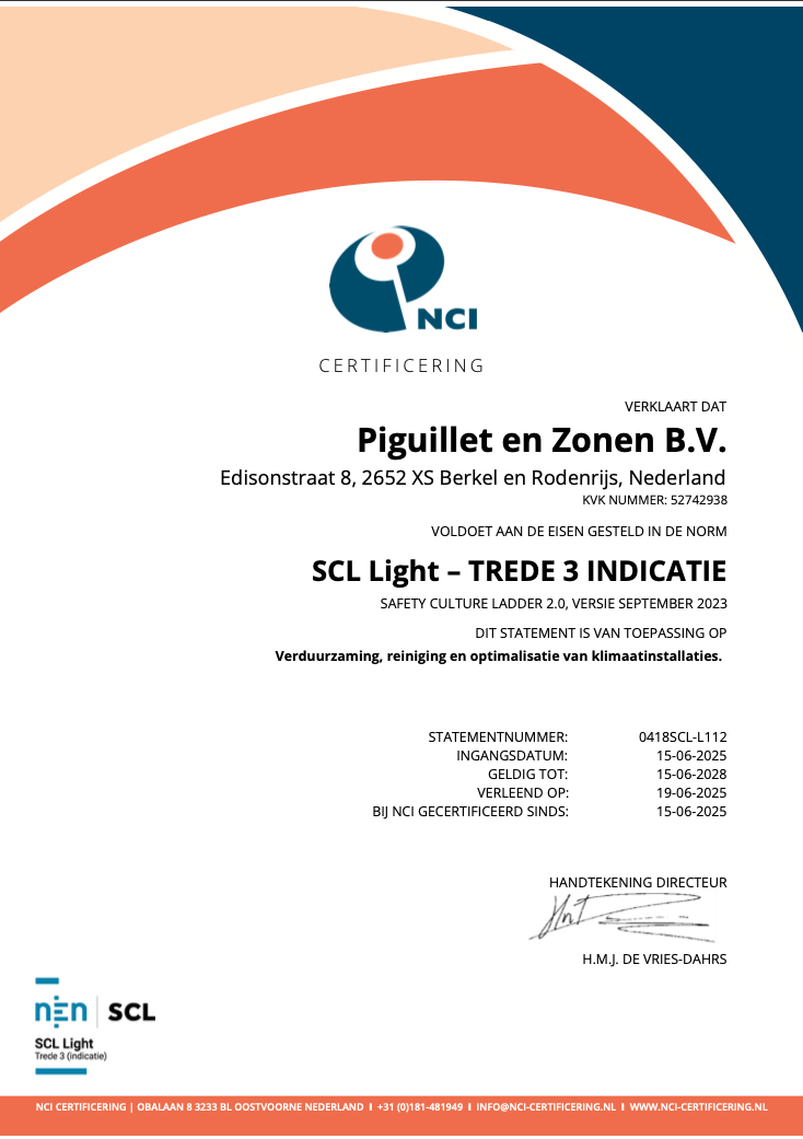 Statement 0418SCL-L112 SCL Light Trede 3 indicatie Piguillet 9053